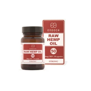 Raw 50 mg CBD kapsler (stærk)